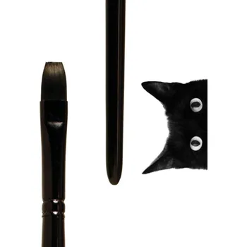 Umělecký štětec Lineo Štětec plochý syntetický Black Line 596/10