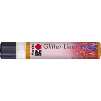 Speciální výtvarná barva Marabu Glitrový liner mandarinkový 25 ml