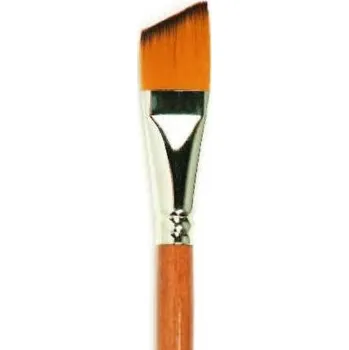 Umělecký štětec Štětec plochý zkosený č. 6 s dlouhou rukojetí Renesans