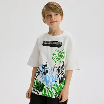 Reserved Bavlněné tričko Minecraft 929EG-01X-122 Béžová