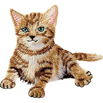 Nášivka Nažehlovačka Mourovatá kočička 6 x 5,5 cm Monoquick