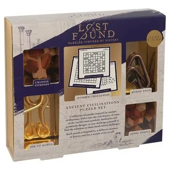 Hlavolam PROFESSOR PUZZLE LOST&FOUND: Hlavolam Starověká civilizace 5v1