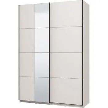 Šatní skříň Šatní skříň se zrcadlem 150 Dina - bílá