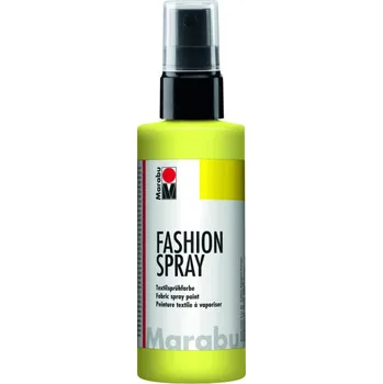 Speciální výtvarná barva Marabu Fashion sprej na světlý textil citronový 100 ml