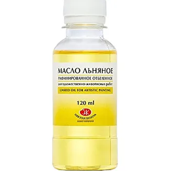 Olejová barva Nevskaya Palitra Lněný olej rafinovaný na olejové barvy 120 ml