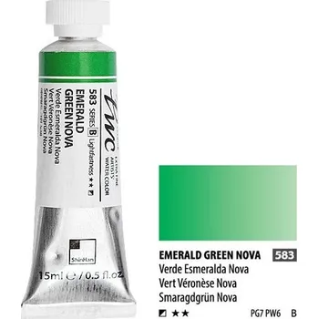 Výtvarná barva ShinHan Akvarelová barva PWC 15 ml Emerald Green Nova 583