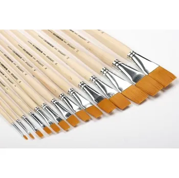 Umělecký štětec Nevskaya Palitra Štětec Plochý Syntetický 1396/20 Dlouhá rukojeť