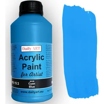 Vodová barva Daily ART Akrylová barva 500 ml Azure Blue