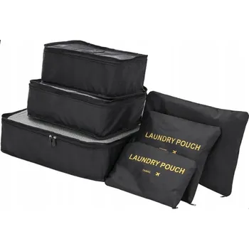 Organizér oblečení SADA 6 ORGANIZÉRŮ DO KUFRU / CESTOVNÍ ORGANIZÉRY