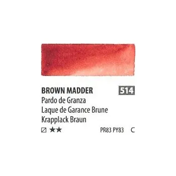Speciální výtvarná barva ShinHan Akvarelová barva PWC 15 ml Brown Madder 514