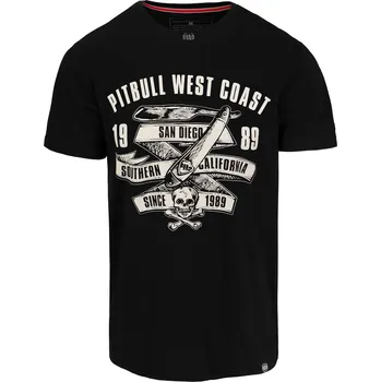 Pánské tričko PitBull West Coast - pánské triko OLDSCHOOL RAZOR černé XL