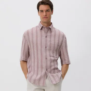 Pánská košile Reserved - Boxy košile boxy z bavlny - světle fialová - 185DV-34P - 185DV-34P-L