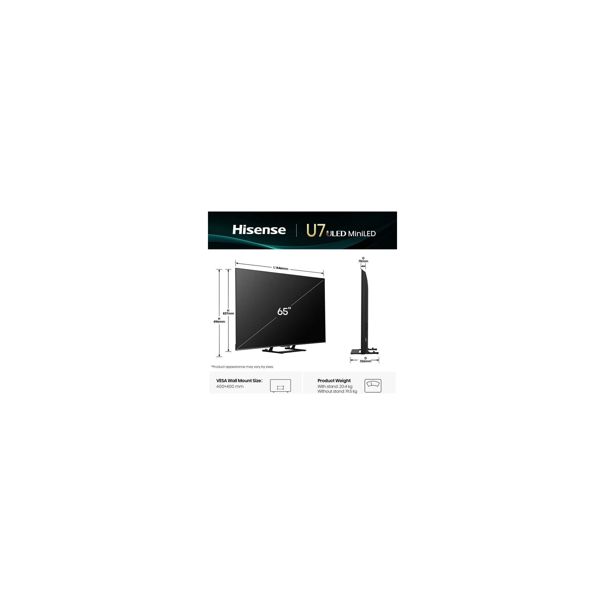 Fotografie 8 - Televizor Hisense 65" ULED (65U7Q)