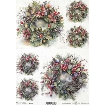 Umělecký papír Itd. Collection Rýžový papír Věnce A4