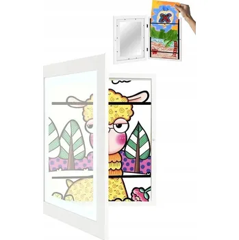 Obraz RÁMEČEK UMĚLECKÝ NA OBRÁZKY FOTKY KRESLENÍ DĚTSKÉ PRÁCE ZÁSOBNÍK A4