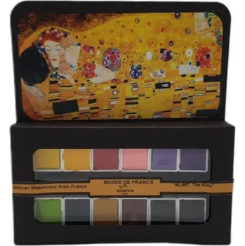 Umění Charvin Paris Akvarelové barvy Extra Fine 12Ks Klimt The Kiss