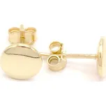 Zlaté náušnice pecky hladké na puzetu 1,20g
