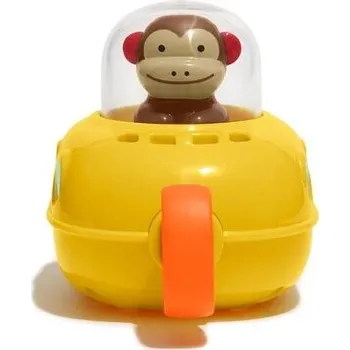 Małpka w łodzi podwodnej do kąpieli