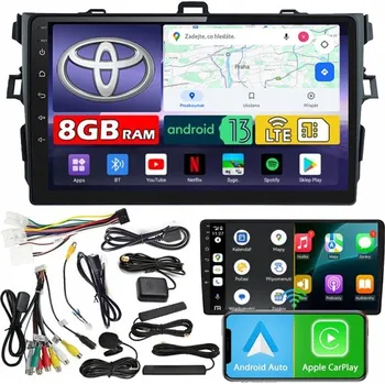 Auto Hi-Fi AUTORÁDIO NCS ZQ9 TOYOTA COROLLA E15 2007-2014 ANDROID 8GB LTE