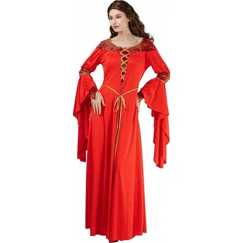 Kostým pro dospělé ( šaty ) červené princezny, vel. S