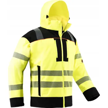 Pracovní obuv PRACOVNÍ BUNDA SOFTSHELL PÁNSKÁ S KAPUCÍ VODĚODOLNÁ S MEMBRÁNOU M