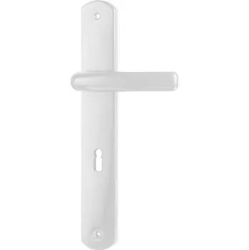 Dveřní kování MAGG Klika plastová dveřní KLASIK 90 dozická XXL bílá