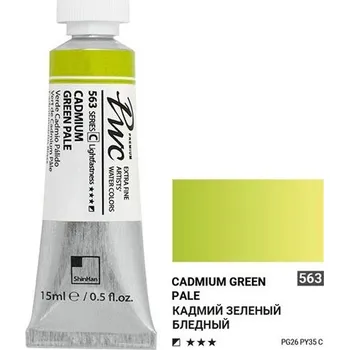 Vodová barva ShinHan Akvarelová barva PWC 15 ml Cadmium Green Pale 563