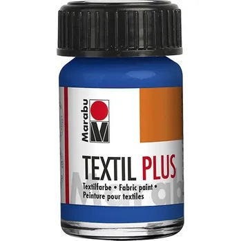 Speciální výtvarná barva Barva na textil Textil Plus ultramarínová 15 ml Marabu
