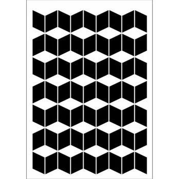 Daily ART Šablona plastová Moderní dlaždice A5