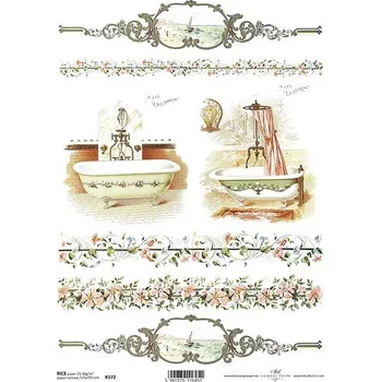 Umělecký papír Itd. Collection Rýžový papír Cedulka na koupelnu A4