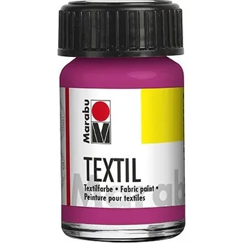 Speciální výtvarná barva Barva na textil Textil Malinová 15 ml Marabu