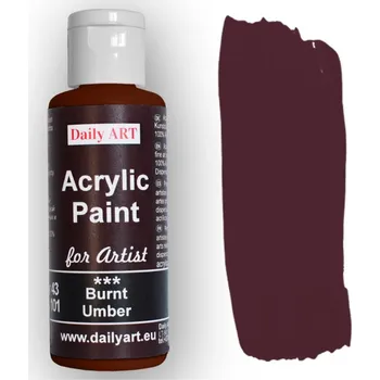 Vodová barva Daily ART Akrylová barva 50 ml Burnt Umber