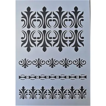 Daily Art Šablona plastová Vintage ornamenty A5