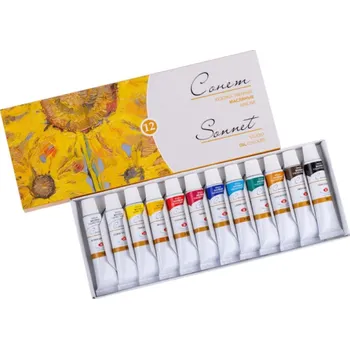Olejová barva Sonnet Olejové barvy sada 12x10 ml