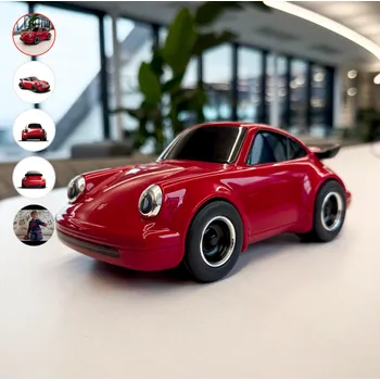 autíčko Baghera dětské závodní auto Porsche 911 RED