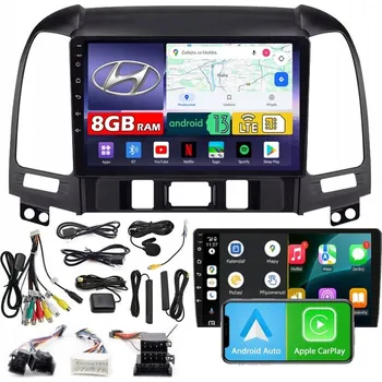 Autorádio AUTORÁDIO NCS ZQ9 HYUNDAI SANTA FE 2006-2012 ANDROID 8GB LTE