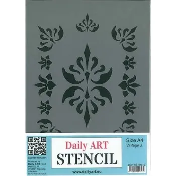 Daily ART Šablona plastová A4 Vintage J