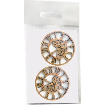 Daily ART Výřezy z HDF Arabský ciferník 4,5x4,5 cm 2 ks sada