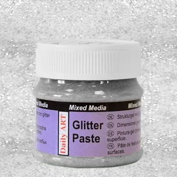 zubní pasta Daily ART Glitrová pasta Stříbrná 50 ml