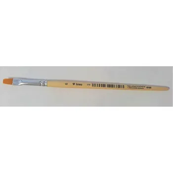 Umělecký štětec Lineo Štětec plochý syntetický 579/6 Krátká rukojeť