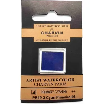 Vodová barva Charvin Akvarelová barva Extra Fine Primary Cyanine 46