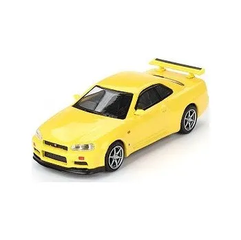 autíčko MINI GT Nissan Skyline GT-R (R34) V-Spec Lightning Yellow 00762