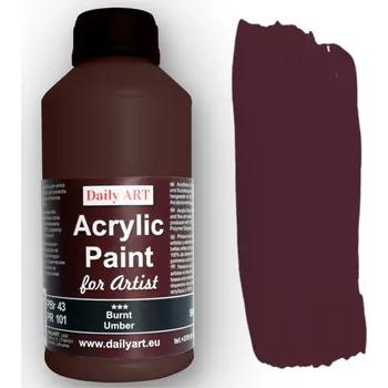 Vodová barva Daily ART Akrylová barva 500 ml Burnt Umber