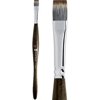 Umělecký štětec Borciani Bonazzi Štětec plochý syntetický 801/10 krátká rukojeť