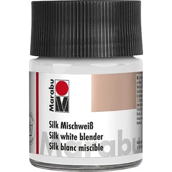 Speciální výtvarná barva Marabu Barva na hedvábí 202 Míchací běloba 50 ml