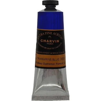 Speciální výtvarná barva Charvin Akrylová barva Extra Fine 60 ml Ultramarine Blue Deep 612