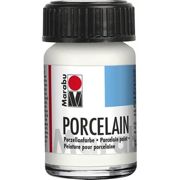 Speciální výtvarná barva Barva na porcelán a sklo 15 ml bílá Marabu