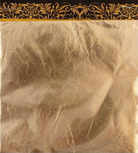 Zlaté plátky 14x14 cm 25 listů Decola