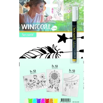 Šablony na sklo Securit 29,7x42 cm, domácí