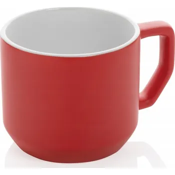 Keramický hrnek 350 ml, keramika, červený
